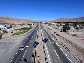 MOP Atacama realizó trabajos de mantención en la ciclovía y luminarias ubicadas en la salida norte de Copiapó