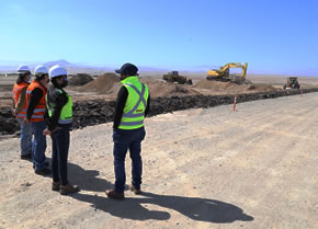 MOP Atacama se encuentra realizando trabajos de conservación mayor en el Aeródromo de Caldera