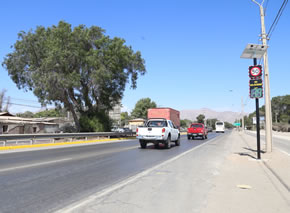 MOP Atacama instaló el primero de los doce radares en Avenida Copayapu