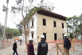 El MOP ya comenzó los trabajos de restauración de la Villa Viña de Cristo en Copiapó