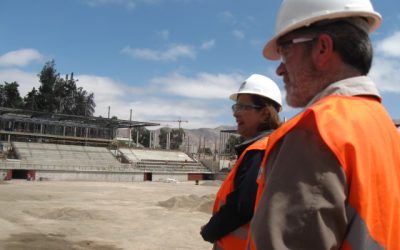 62% de avance registran obras de reposición de Estadio Luis Valenzuela